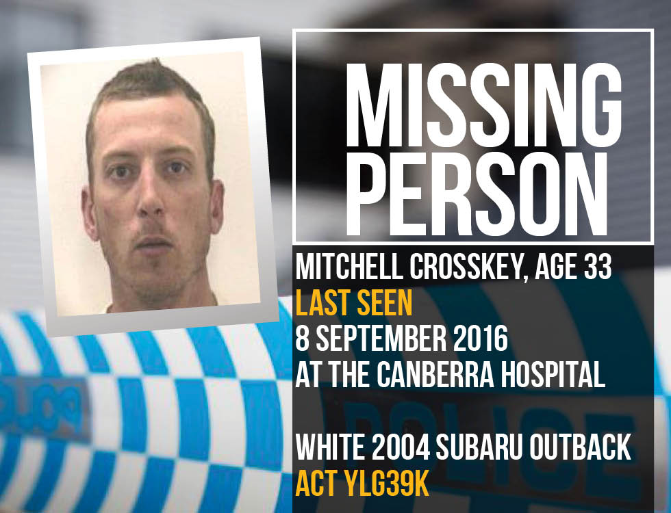 Police Seek Publics Assistance To Locate Missing Man Act Policing Online News 8008